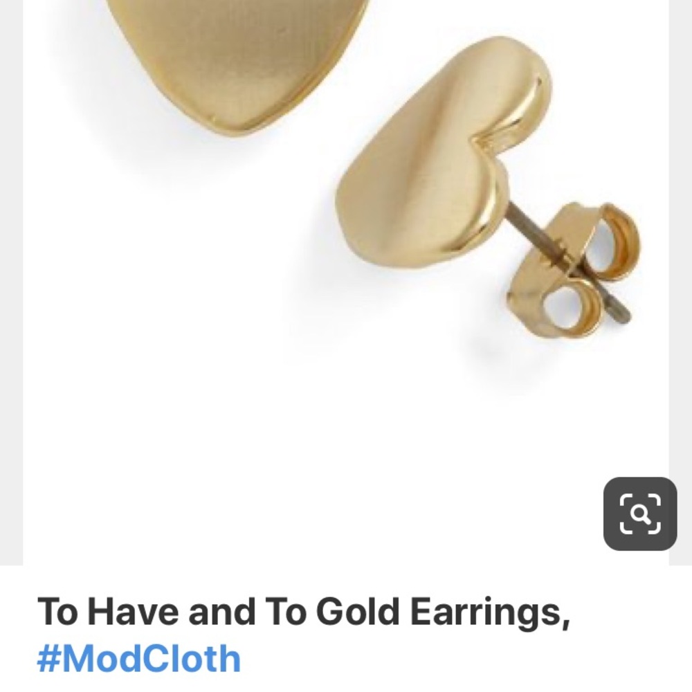 ISO: ModCloth to have and to gold heart earrings